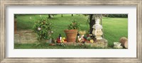 Wine grapes and foods of Chianti Region of Tuscany at private estate, Italy Fine Art Print