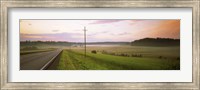 Country road passing through a field, Finland Fine Art Print