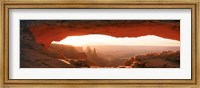 Sunrise through Mesa Arch in Canyonlands National Park, Utah, USA Fine Art Print