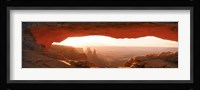 Sunrise through Mesa Arch in Canyonlands National Park, Utah, USA Fine Art Print