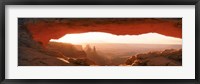 Sunrise through Mesa Arch in Canyonlands National Park, Utah, USA Fine Art Print