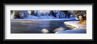 Dal River in winter, Dalarna Province, Sweden Fine Art Print