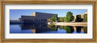 Reflection of a palace in water, Royal Palace, Stockholm, Sweden Fine Art Print