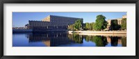 Reflection of a palace in water, Royal Palace, Stockholm, Sweden Fine Art Print