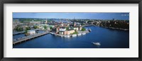 Aerial view of an island, Riddarholmen Island, Riddarfjarden, Stockholm, Sweden Fine Art Print