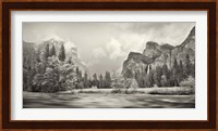 River flowing through a forest, Merced River, Yosemite Valley, Yosemite National Park, California, USA Fine Art Print