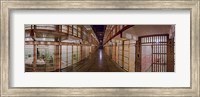 Corridor of a prison, Alcatraz Island, San Francisco, California, USA Fine Art Print