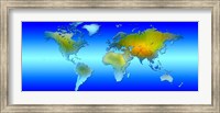 World map Fine Art Print