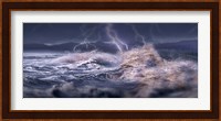 Storm waves hitting concrete Fine Art Print