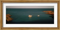 Boats in the sea, Esterel Massif, French Riviera, Provence-Alpes-Cote d'Azur, France Fine Art Print