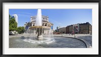 Lucae Fountain in front of Alte Oper, Frankfurt, Hesse, Germany Fine Art Print