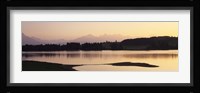 Forggensee Lake and Allgau Alps at sunrise, Ostallgau, Bavaria, Germany Fine Art Print