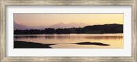 Forggensee Lake and Allgau Alps at sunrise, Ostallgau, Bavaria, Germany Fine Art Print