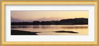 Forggensee Lake and Allgau Alps at sunrise, Ostallgau, Bavaria, Germany Fine Art Print