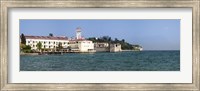 Castle at the lakeside, Scaliger Castle, Lake Garda, Sirmione, Lombardy, Italy Fine Art Print