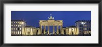 City gate lit up at night, Brandenburg Gate, Pariser Platz, Berlin, Germany Fine Art Print