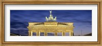 Quadriga statue on Brandenburg Gate, Pariser Platz, Berlin, Germany Fine Art Print