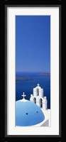High angle view of a church, Firostefani, Santorini, Cyclades Islands, Greece Fine Art Print
