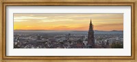 Tower of a cathedral, Freiburg Munster, Baden-Wurttemberg, Germany Fine Art Print