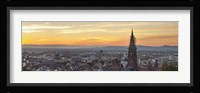 Tower of a cathedral, Freiburg Munster, Baden-Wurttemberg, Germany Fine Art Print