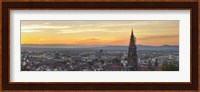 Tower of a cathedral, Freiburg Munster, Baden-Wurttemberg, Germany Fine Art Print