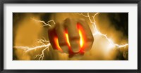 Lightning coming out of hand Fine Art Print