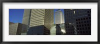 Low angle view of towers, Canary Wharf Tower, South Quay, Isle of Dogs, London, England Fine Art Print