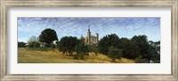 Fluffy Clouds Over Royal Observatory, Greenwich Park, Greenwich, London, England Fine Art Print