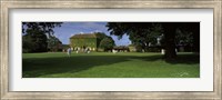 Cricket match on the green at Crakehall, Bedale, North Yorkshire, England Fine Art Print