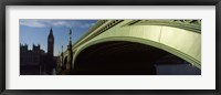 Westminster Bridge, Big Ben, Houses Of Parliament, City Of Westminster, London, England Fine Art Print