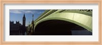 Westminster Bridge, Big Ben, Houses Of Parliament, City Of Westminster, London, England Fine Art Print