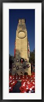 The Cenotaph and wreaths, Whitehall, Westminster, London, England Fine Art Print