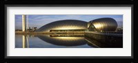 Reflection of the Glasgow Science Centre in River Clyde, Glasgow, Scotland Fine Art Print