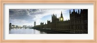 Houses of Parliament at the waterfront, Thames River, London, England Fine Art Print