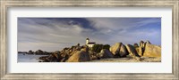 Pontusval Lighthouse, Brignogan-Plage, Finistere, Brittany, France Fine Art Print