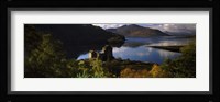 Castle on a hill, Eilean Donan, Loch Duich, Highlands Region, Inverness-Shire, Scotland Fine Art Print