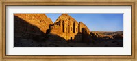 Deep shadows at the monastery, Al Deir Temple, Wadi Musa, Petra, Jordan Fine Art Print