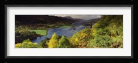 Lake flowing through a forest, Loch Tummel, Pitlochry, Perthshire, Scotland Fine Art Print