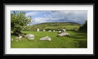 Piper's Stone, Bronze Age Stone Circle (1400-800 BC) of 14 Granite Boulders, Near Hollywood, County Wicklow, Ireland Fine Art Print