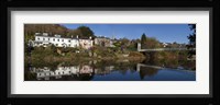 Riverside Houses and Daly's Bridge over the River Lee at the Mardyke,Cork City, Ireland Fine Art Print