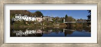 Riverside Houses and Daly's Bridge over the River Lee at the Mardyke,Cork City, Ireland Fine Art Print