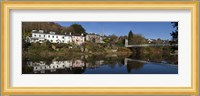 Riverside Houses and Daly's Bridge over the River Lee at the Mardyke,Cork City, Ireland Fine Art Print