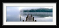 Fog over a lake, St. Mary's Loch, Scotland Fine Art Print
