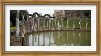 Reflecting pool in Hadrian's Villa, Tivoli, Lazio, Italy Fine Art Print