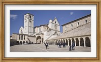 Tourists at a church, Basilica of San Francesco D'Assisi, Assisi, Perugia Province, Umbria, Italy Fine Art Print