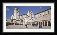 Tourists at a church, Basilica of San Francesco D'Assisi, Assisi, Perugia Province, Umbria, Italy Fine Art Print