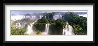 Landscape of floodwaters at Iguacu Falls, Brazil Fine Art Print