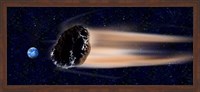Meteor coming at earth Fine Art Print