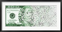 One Hundred Dollar Bill turning digital Fine Art Print