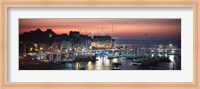 Boats at a harbor, Rosmeur Harbour, Douarnenez, Finistere, Brittany, France Fine Art Print